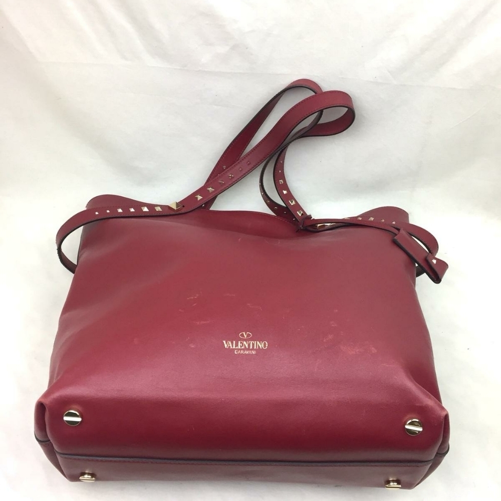 VALENTINO Lovestud Leather Tote - Picture 9 of 16